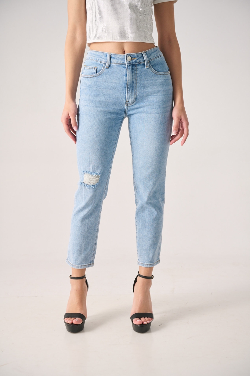 Denim Boyfriend Pants