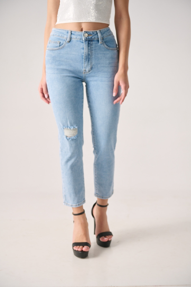 Denim Boyfriend Pants