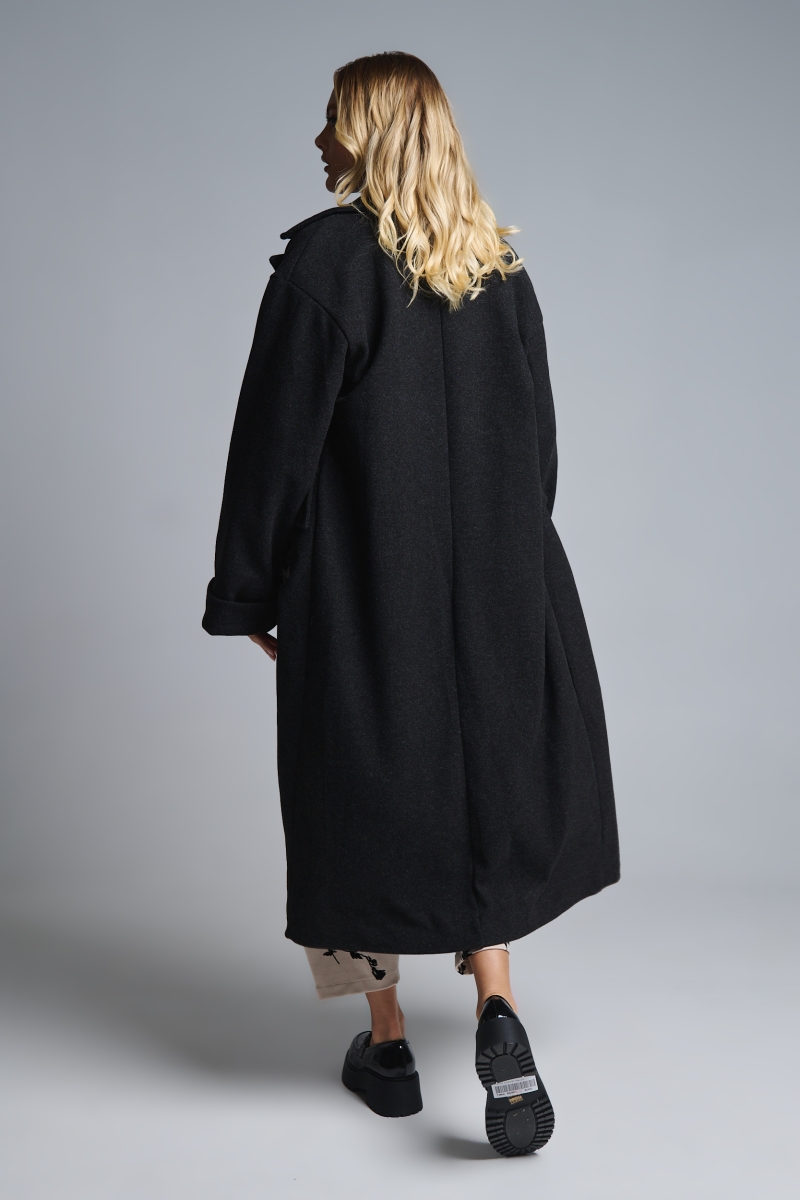 Παλτό Μακρύ Με Γιακά