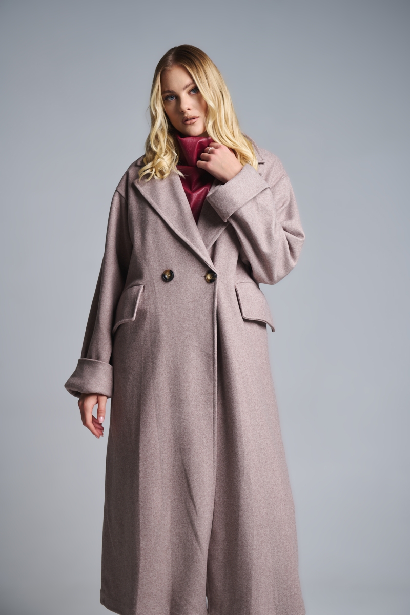 Παλτό Μακρύ Με Γιακά