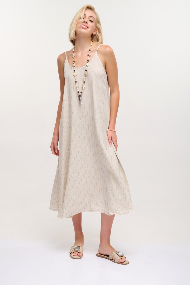 Striped Linen Dress