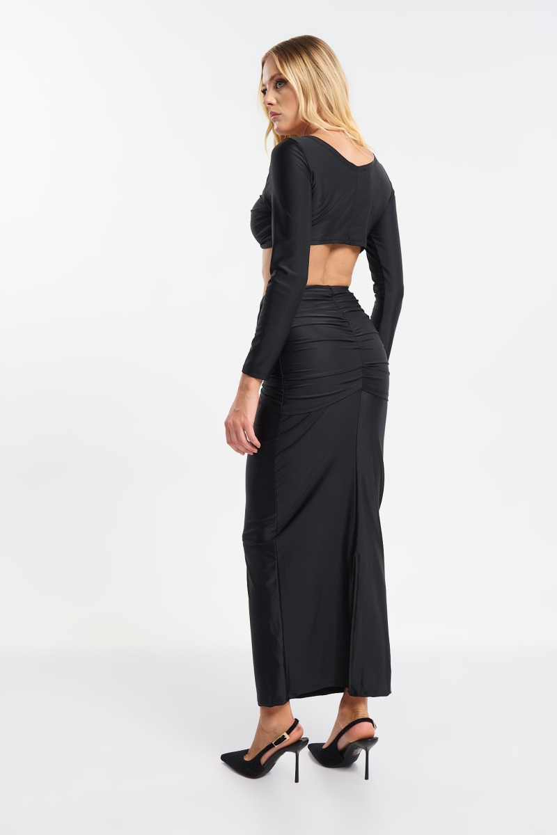 Set Τόπ & Φούστα Με Διακοσμητική Τόκα