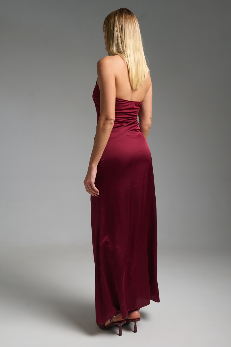 Φόρεμα Μάξι Κορμάκι Με Άνοιγμα