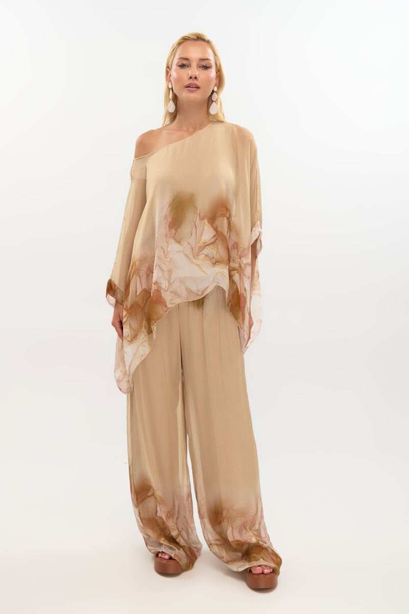 Aerial Silk Wide Leg Pants